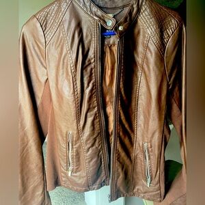 Faux leather jacket
